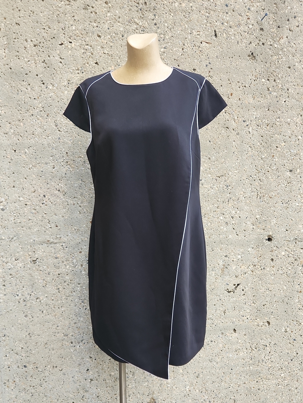 Ted Baker Black Dress with White Piping